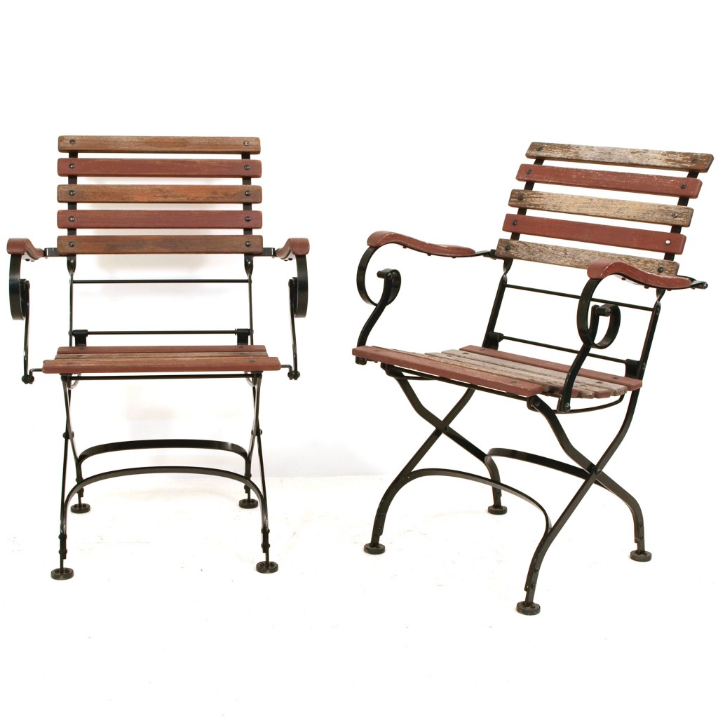 Antike Gartenstühle mit Armlehnen | Möbel Zürich | Vintagemöbel