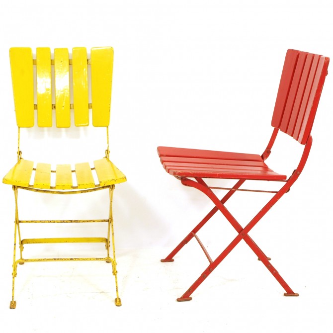 2er-Set Gartenstühle | Möbel Zürich | Vintagemöbel