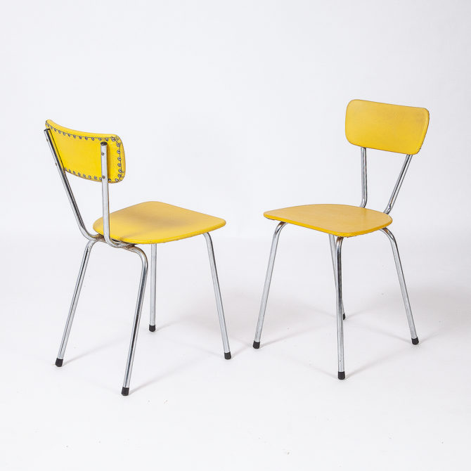 Küchenstühle mit Kunstleder (2 Stk.) | Möbel Zürich | Vintagemöbel