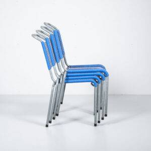 Embru Altorfer Stuhl, blau Gartenmöbel
