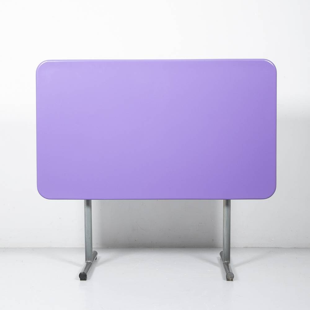 Myheimly Gartentisch 120x70cm Poly Rattan | Dunkelgrau Outdoor Esstisch Für Terrasse