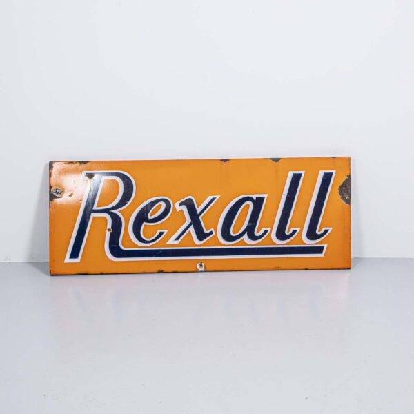 Emaille Werbeschild Rexall Dekoration