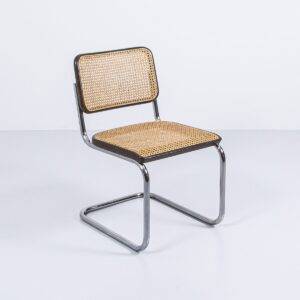 Marcel Breuer Freischwinger für Thonet, braun Designerstuhl