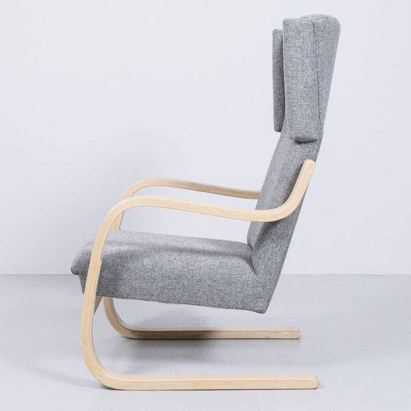 Sessel 401von Alvar Aalto für Artek, komplett restauriert Sessel