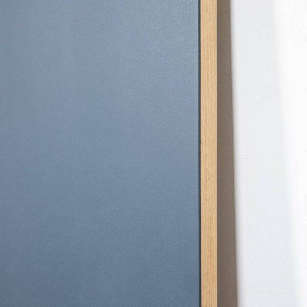 Dunkelblaue Linoplatte, 125 x 67 cm Tischplatte
