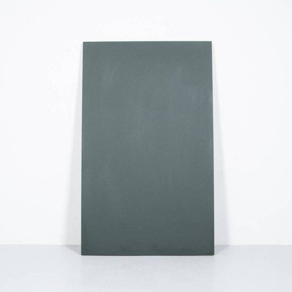 Dunkelgrüne Linoleumplatte, 129 x 78 cm Tischplatte