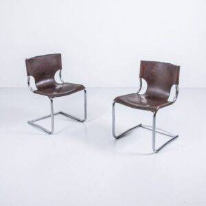 Leder Freischwinger Freischwinger