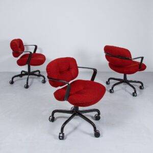 Office Chair von Knoll auf Rollen, nicht höhenverstellbar Bürostuhl