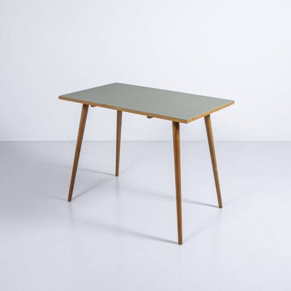 Eschen Tisch mit neuer Linoleum Oberfläche Bürotisch