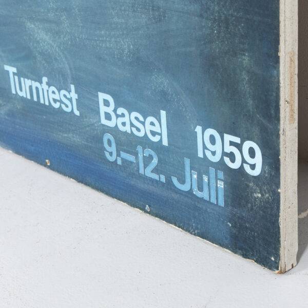 Handgemaltes Plakat Turnfest Basel Besonderheiten