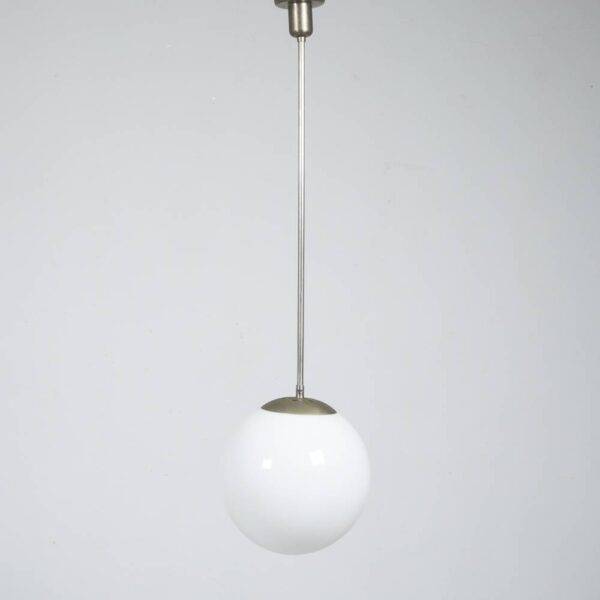 Pendelleuchte Opalglas, 73 cm Stange Deckenlampe