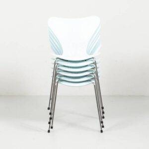 Hellblauer Serie 7 Stuhl von Fritz Hansen Designerstuhl