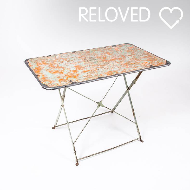 Balkontisch klappbar mit Schleifpatina, klarlackiert Gartentisch Balkontisch klappbar mit Schleifpatina, klarlackiert Gartentisch