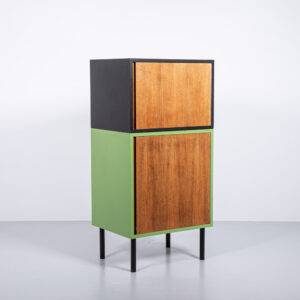 Hohe Kommode Grün/ Schwarz Kommode Hohe Kommode Grün/ Schwarz Kommode