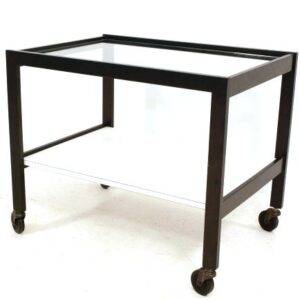 Servierwagen mit Glastop Servierwagen