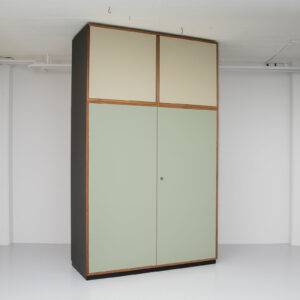 Kleiderschrank Grau/ Mintgrün/ Creme Kleiderschrank