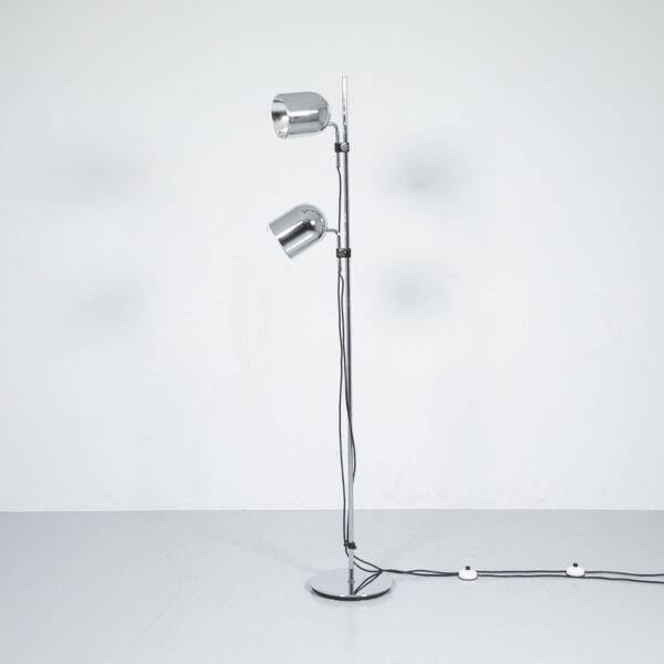 Chromstahl 2-Spot Stehlampe Stehlampe