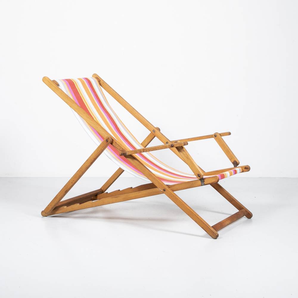 Gestreifter Liegestuhl Gartenstuhl Gestreifter Liegestuhl Gartenstuhl
