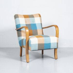 Karierter Polstersessel WOW Props - Vintage Furniture Upcycling