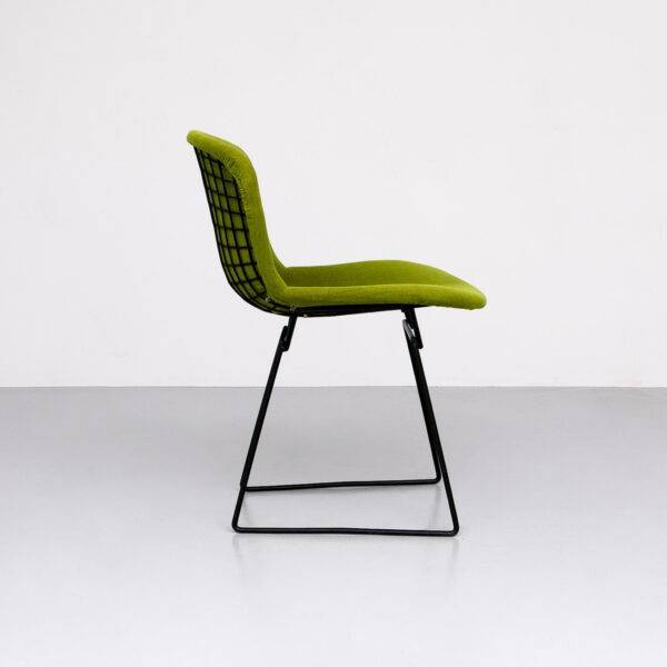 Harry Bertoia Chair mit grünem Bezug Designerstuhl