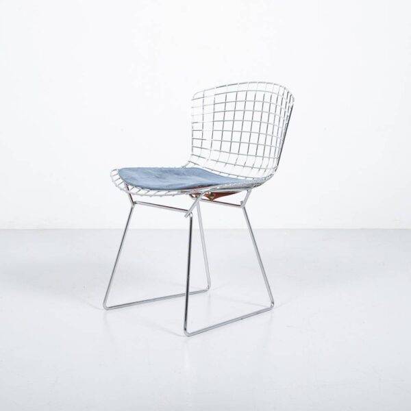4er Set Bertoia Sidechair Chrom Designerstuhl