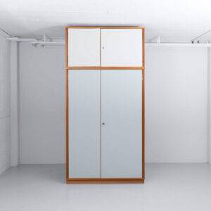 Kleiderschrank Esche Lino Blau/ Creme Kleiderschrank