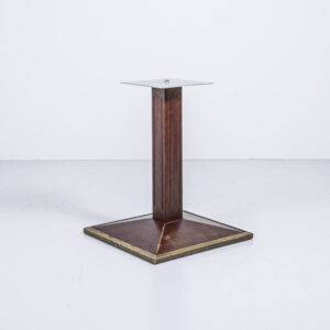 Tischfuss aus Buchenholz mit Messingprofil 55cm Gastronomie Möbel