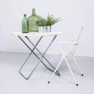 Runder Gartentisch, klappbar Gartentisch