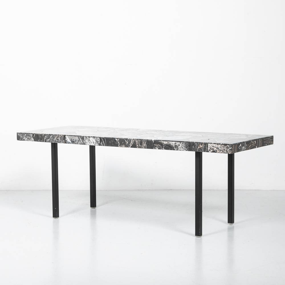 60er Couchtisch mit Steinplatte Couchtisch 60er Couchtisch mit Steinplatte Couchtisch