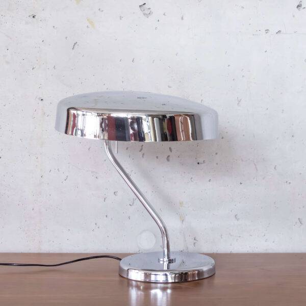 Belux Chromstahl Tischleuchte Schreibtischlampe