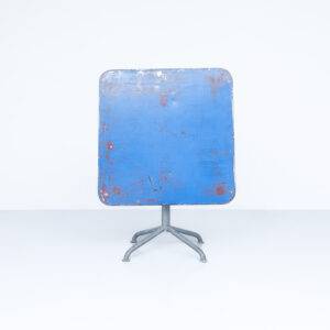 Blauer Gartentisch 80 x 80 cm Gartentisch