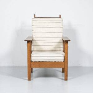 Eichenholzsessel mit Polstern Sessel