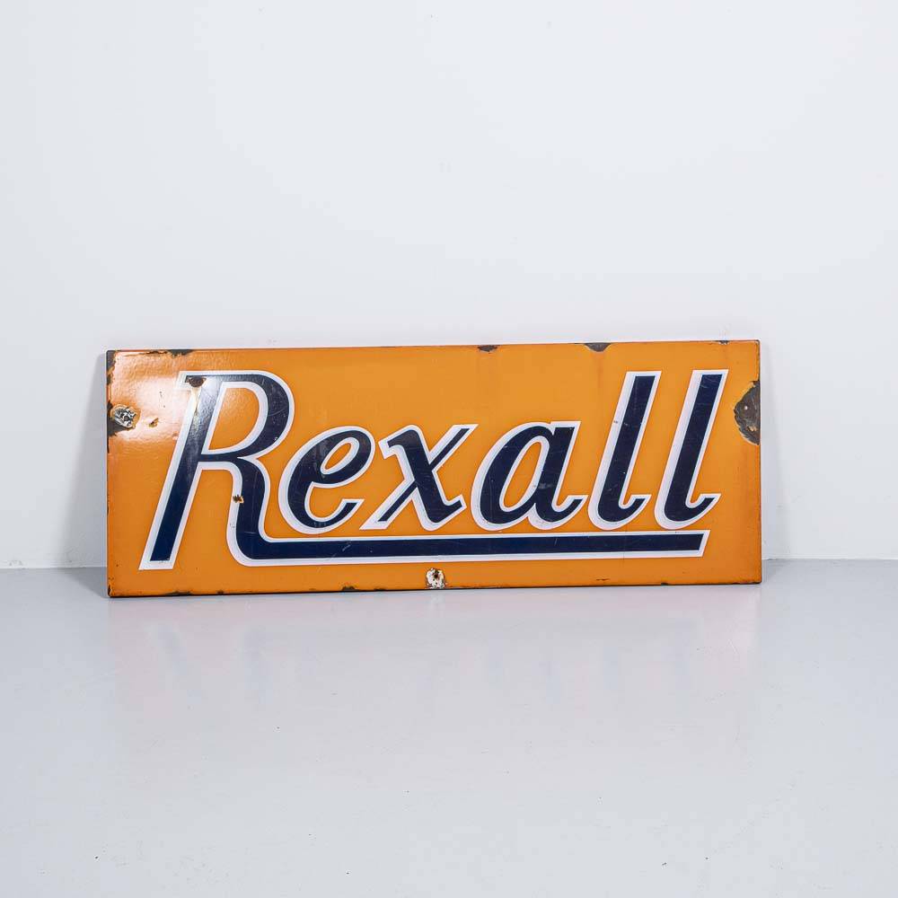 Emaille Werbeschild Rexall Dekoration Emaille Werbeschild Rexall Dekoration