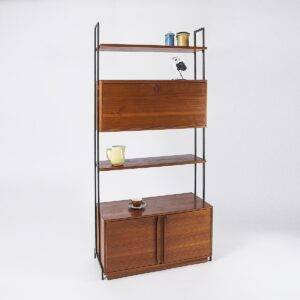 60er Jahre Teak Regalsystem von Swiss Teak Standregal