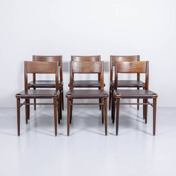 Teak Stuhl Modell 351 von Georg Leowald Dänischer Stuhl