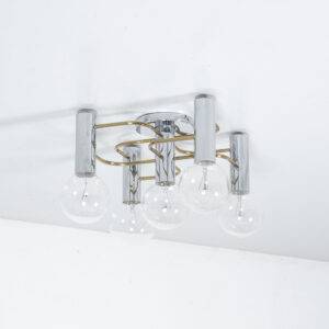Chrom Deckenlampe Gaetano Sciolari Deckenlampe