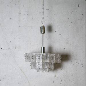 1970er-Glas-Deckenleuchter aus Italien Deckenlampe
