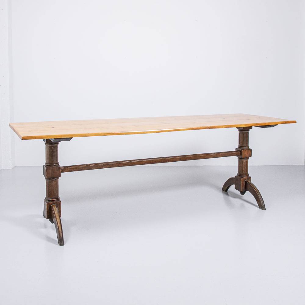 Tannen Holztisch mit Konsolenfuss Esstisch Tannen Holztisch mit Konsolenfuss Esstisch