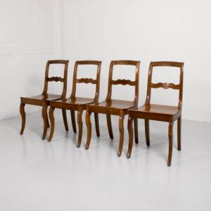 Biedermeierstuhl aus Nussbaum (nur im 4er Set) Holzstuhl Biedermeierstuhl aus Nussbaum (nur im 4er Set) Holzstuhl
