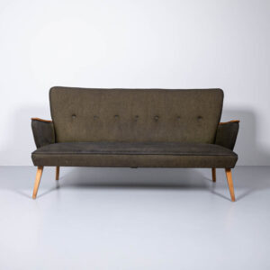 Dunkles Polstersofa aus den 1950er Sofa Dunkles Polstersofa aus den 1950er Sofa