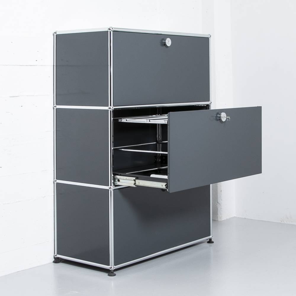 USM Haller Kommode mit Hängeregister Büroschrank USM Haller Kommode mit Hängeregister Büroschrank