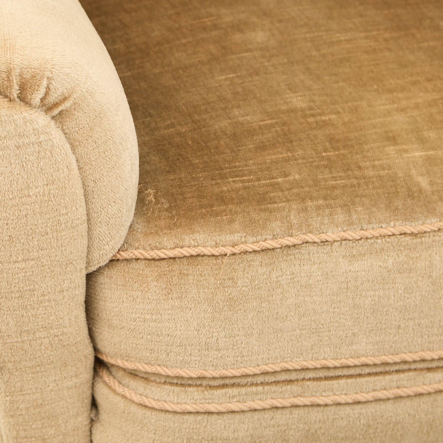 Ohrensessel mit Velour Stoffbezug Sessel Ohrensessel mit Velour Stoffbezug Sessel
