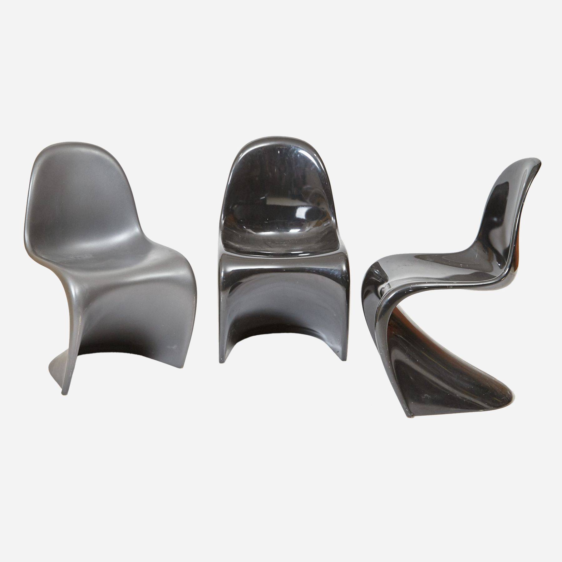 Panton Chair schwarz Designerstuhl Panton Chair schwarz Designerstuhl