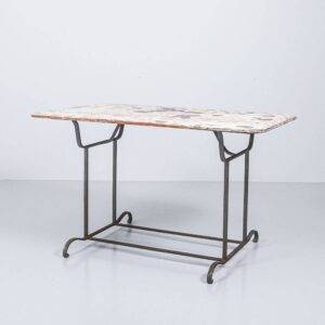 Antiker Gartentisch mit Patina, lackiert Gartentisch