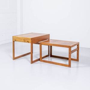 Teak Beistelltisch Set von Aksel Kjersgaard Couchtisch