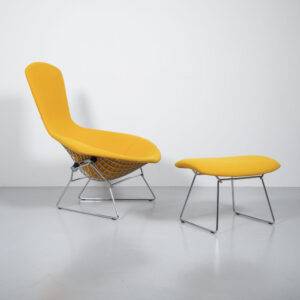 Birdchair mit Ottoman Sessel