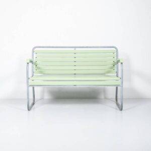 Blassgrüne Bigla Bank, 120 cm Gartenbank