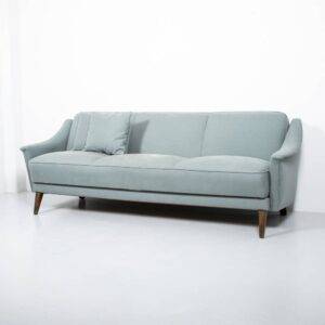 Blaues 60er Jahre Schlafsofa Sofa