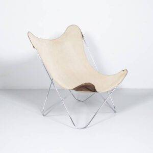 Butterfly Chair aus Leinen Sessel