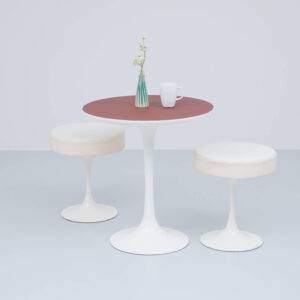 Coffee Tabel von Eero Saarinen mit Linoleum Couchtisch